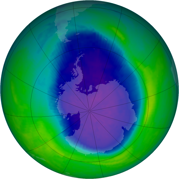 Ozone Map 2004-09-23